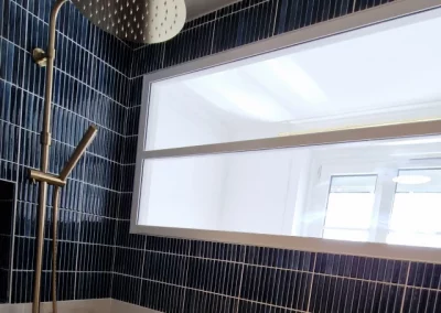 Douche design après travaux de rénovation, rue de Fécamp, Paris 12
