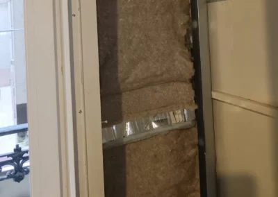 Pose isolant autre angle pendant la rénovation, Boulevard Lefèbvre, Paris 15