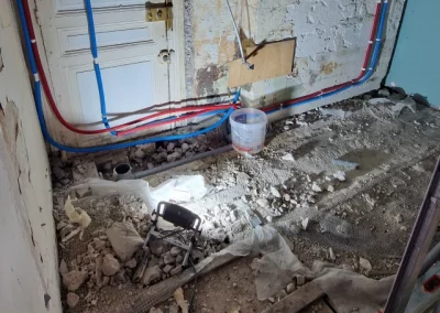 Travaux de rénovation en début de projet, rue de Fécamp, Paris 12