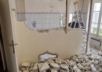Travaux pour réagencer la salle de bain, rue de Fécamp, Paris 12